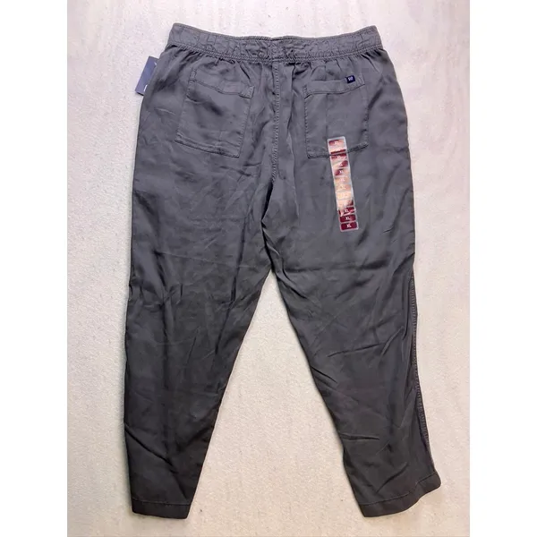 Gap Pants Womens XL Gray NEW‎ Lyocell Elastic Waist Relaxed Utility Trousers - Image 9