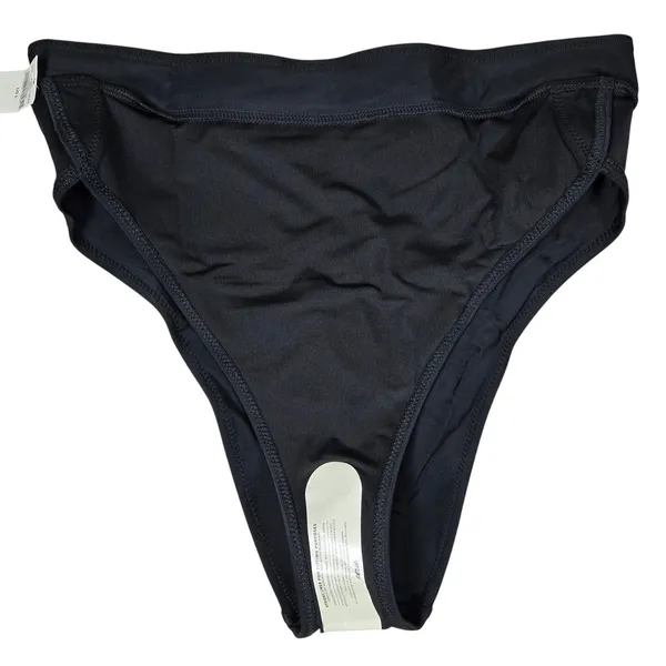 Aerie‎ Bikini Bottom High Cut Cheeky Banded Black L - Image 3