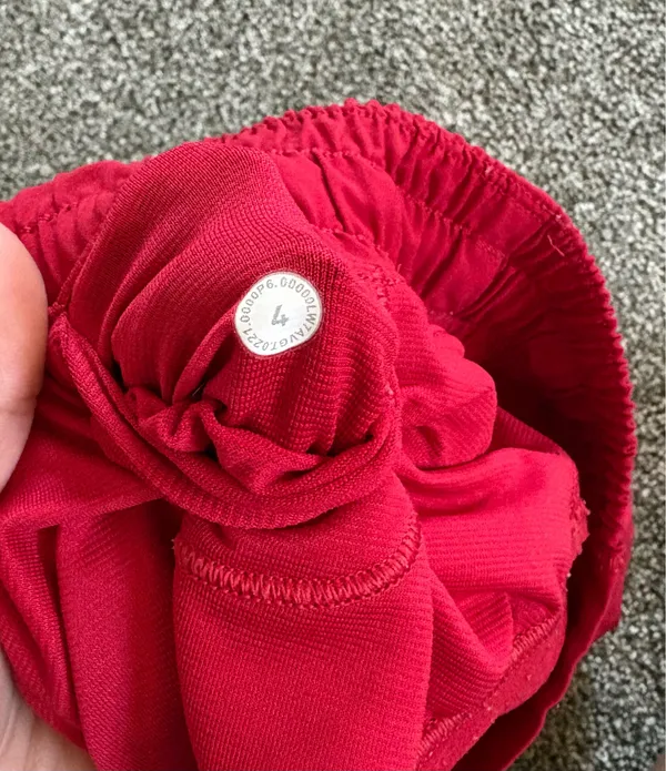 Red Lululemon Hotty Hot Shorts - Image 4