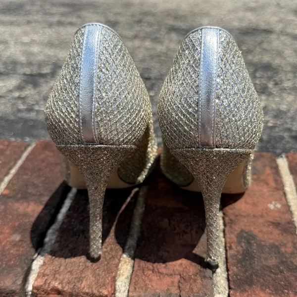 J.Crew Collection $278 Women's Roxie Glitter Pointed Toe Pumps Heels Sz 9 E0784 - Image 9