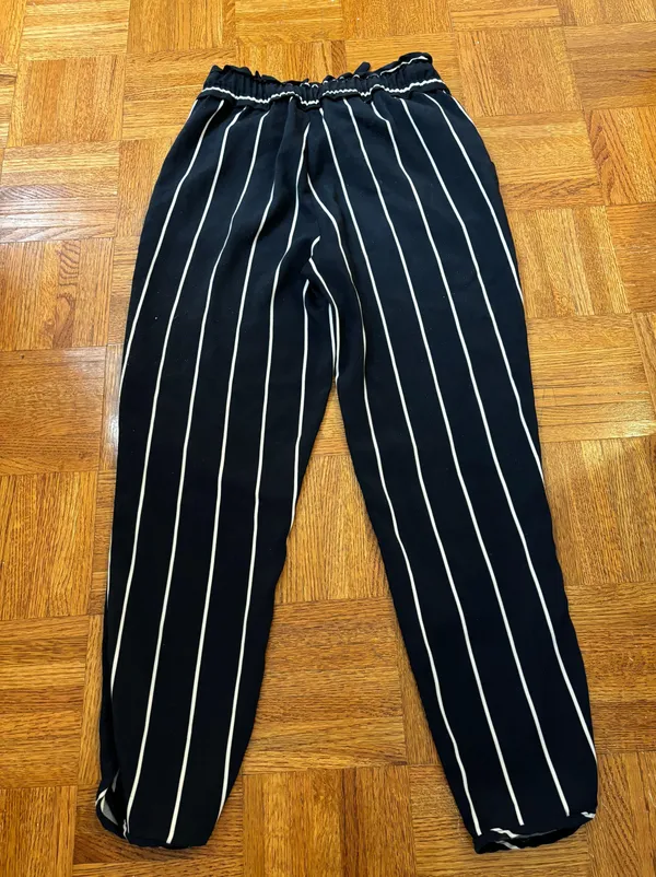 ZARA Blue Stripe Pants - Image 2