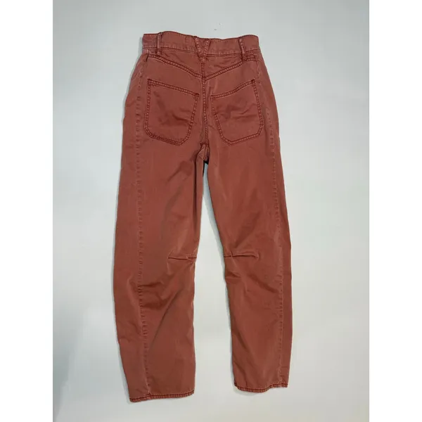 Veronica Beard Sloan High Rise Barrel LegPants Washed red oak size 24 - Image 7