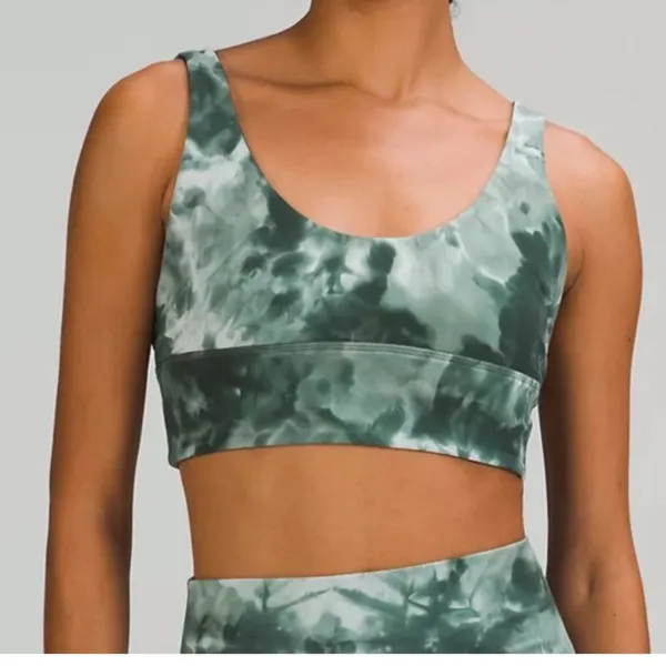 Lululemon Align Reversible Sports Bra Smoke Spruce Color Size 6 - Image 2