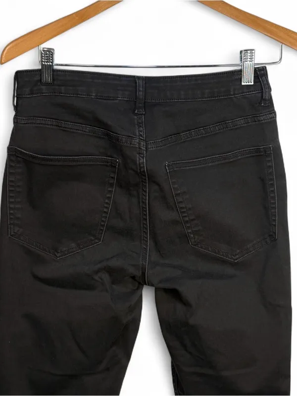 H&M Women’s Ultra High Waist Ankle Length Black Curvy Jeggings Size US 8/UK 12 - Image 9