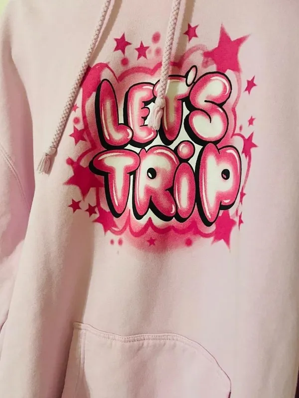 Sturniolo Triplets "Let's Trip" Airbrush Graffiti Hoodie - Image 4