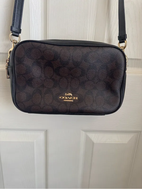 Coach Jes Brown Logo Crossbody Bag - Image 4