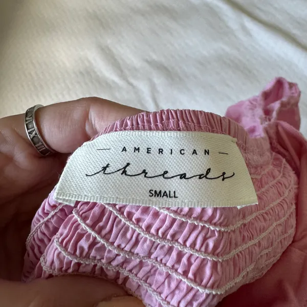 American Threads Pink Puffy Blouse - Image 2