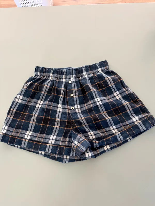 Free People Flannel PJ shorts - Image 2