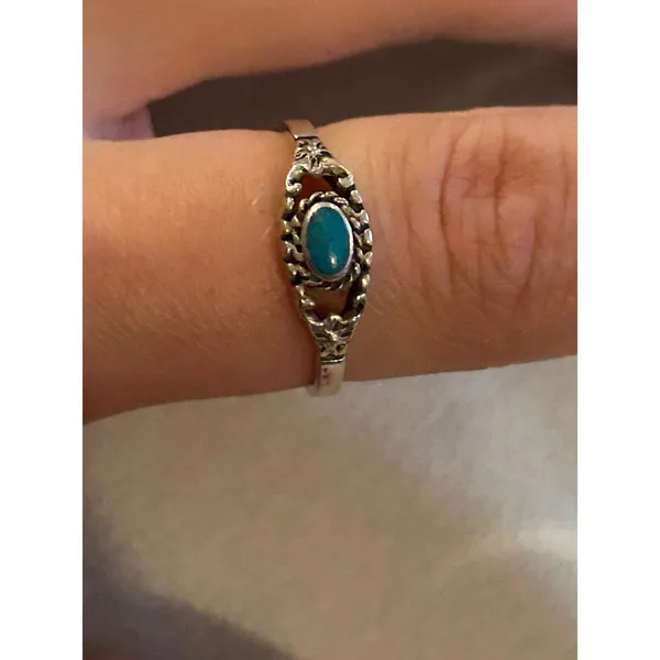 925 sterling silver ring band size 7.75 lot c41 - Image 3