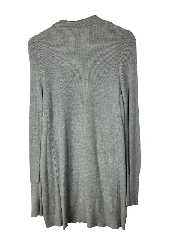 A New Day Light Grey Tunic Length Knit Cardigan Sweater M - Image 2