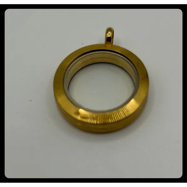 Origami Owl Floating Locket Pendant 25MM Gold‎ Hinged - Image 3
