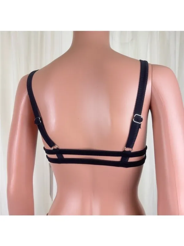 TiniBikini Two Piece Zebra Stripe Swimsuit Size Small - Image 9