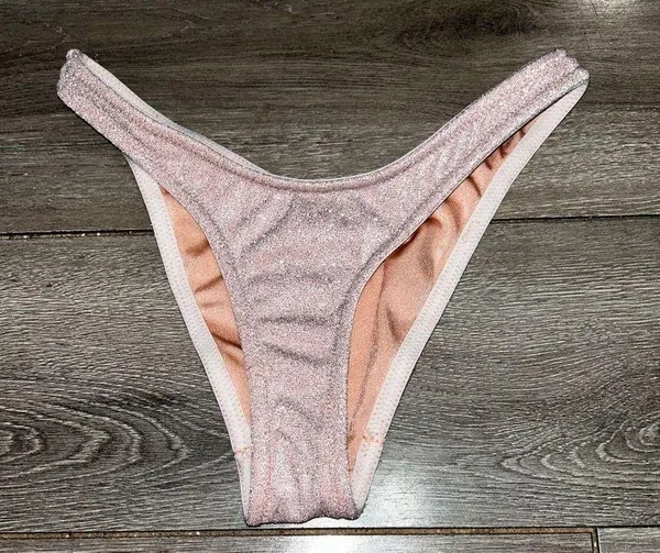 Triangl Mica Blush Sparkle Bikini Size xxs top XS bottom - Image 4