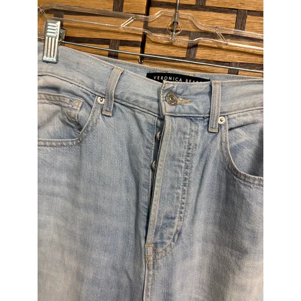 Veronica Beard High‎ Rise Taylor Relaxed Wide Leg Jeans 27 - Image 4