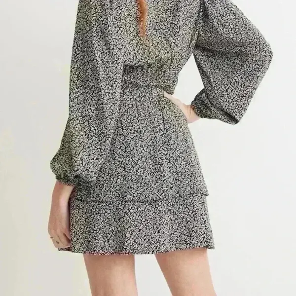 Madewell 100% Viscose Pull-On Tier‎ Mini Skirt in Tudor Floral Size 4 - Image 8