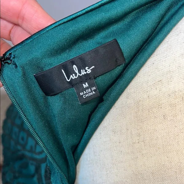 Lulu's Green Halter Bodycon‎ Dress - Image 4