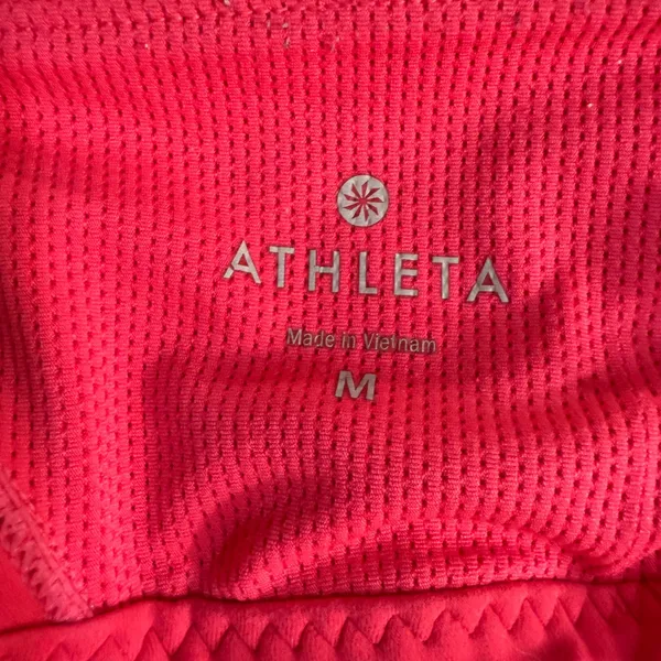 Athleta Deep Breathe Bralette Sports‎ Bra Womens Medium Pink Crisscross Back - Image 3
