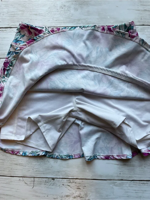 Tommy Bahama Active Blue Pink Floral Active Skort Size Small - Image 6