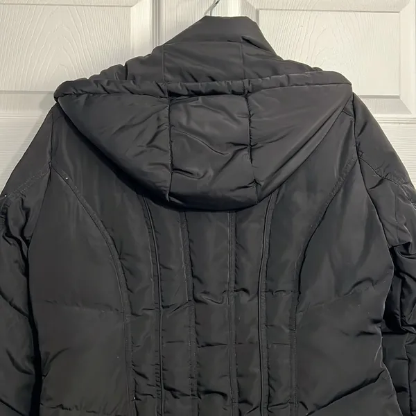 Calvin Klein Women’s Hooded Puffer - Black - Size Small ZIPPER IS BROKEN - Image 12