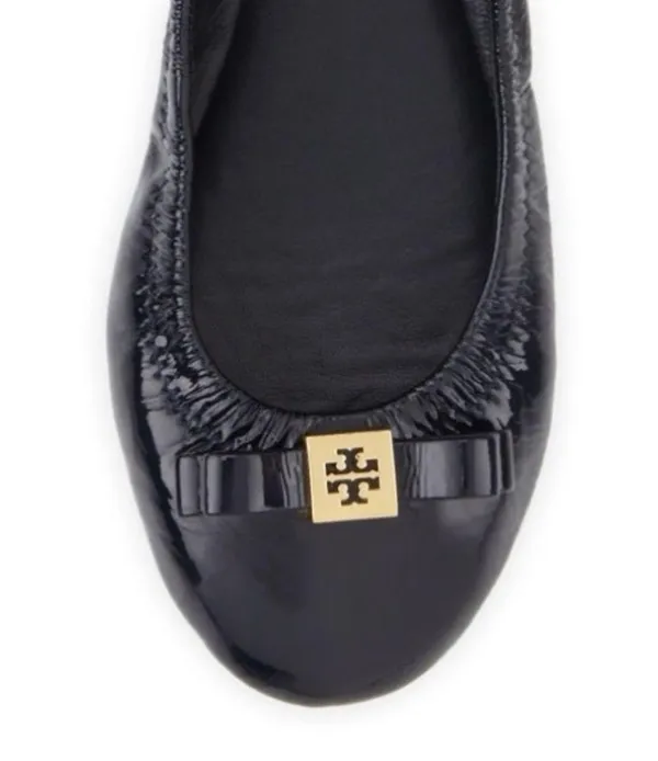 Tory Burch Eddie Bow Patent Leather Ballerina Flats - Image 6
