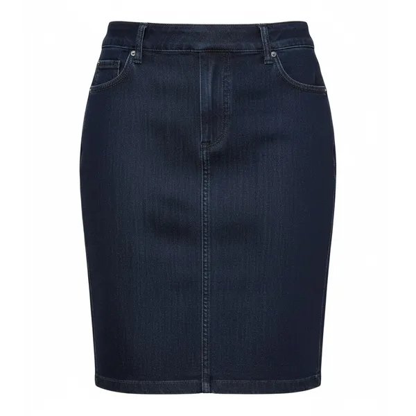 Vintage‎ Levis Red Tab Denim Skirt Dark Wash Y2K Pencil Skirt 10 MS 95729-2417 - Image 2