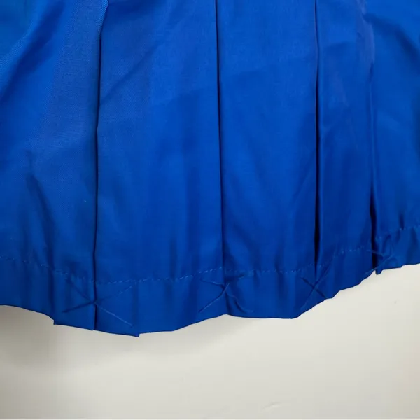Grace Elements Blue Belted Short Trench Pea Coat Jacket Women’s Size 12 Roll Tab - Image 7