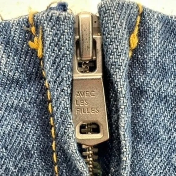 Avec‎ Les Filles Denim Mini Dress Square Neck Sleeveless Harness Denim Body-Con - Image 14
