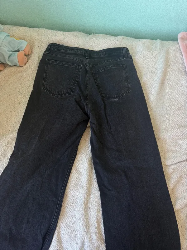 abercrombie black baggy jeans - Image 3
