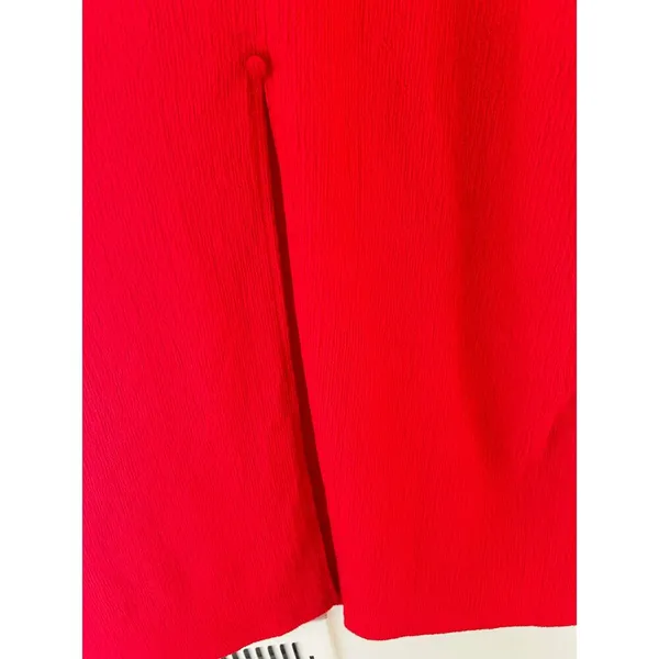 Asos Red Button Down Maxi Dress Sz 4 - Image 6