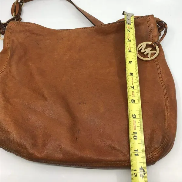 Michael Kors Brown Suede Leather Shoulder Bag - Image 4