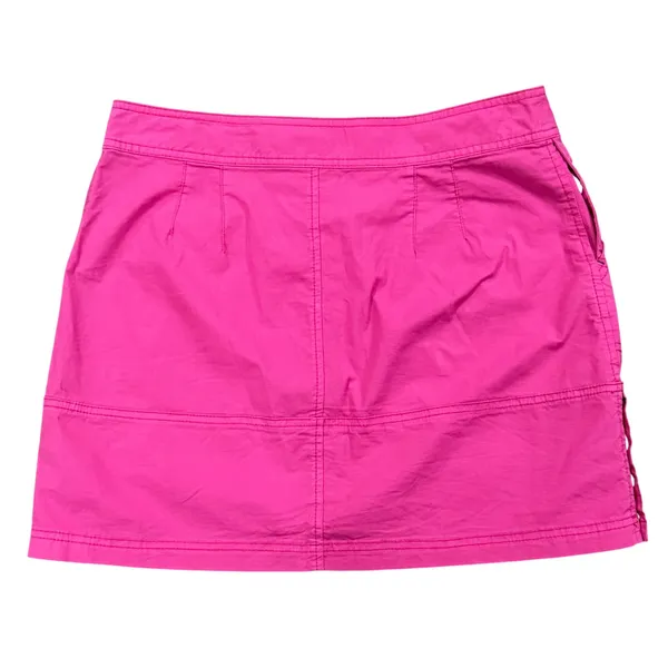 Title Nine Brash Hot Pink Button Side Athletic Mini Skirt Size 8 - Image 3