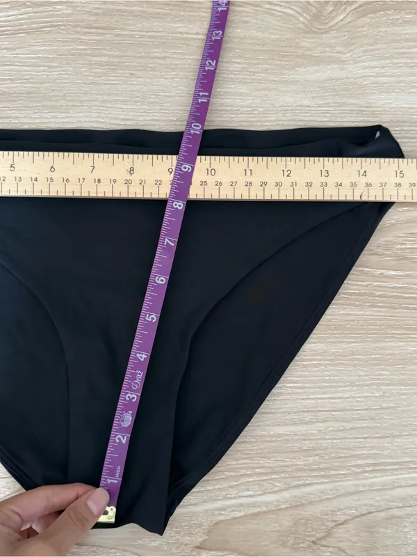Free Fly Medium Wavebound Cross-Tie Bikini Set Black Vacation Getaway - Image 6