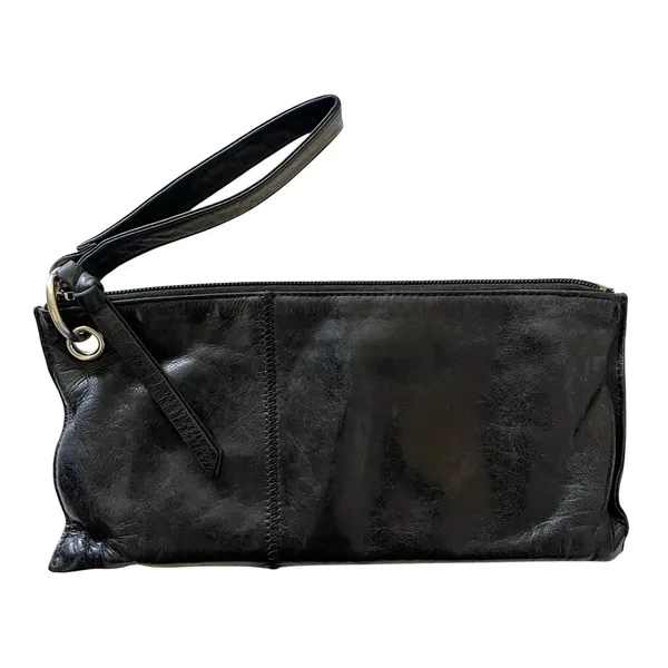 HOBO Vida Black Leather Wristlet Bag - FLAW - Image 9