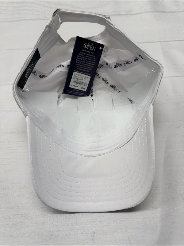 Ahead NWT White The Open Ladies Fit The 151st Royal Liverpool Golf Baseball Cap - Image 6