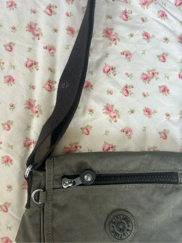 Kipling Small Crossbody Bag in Olive - Image 2