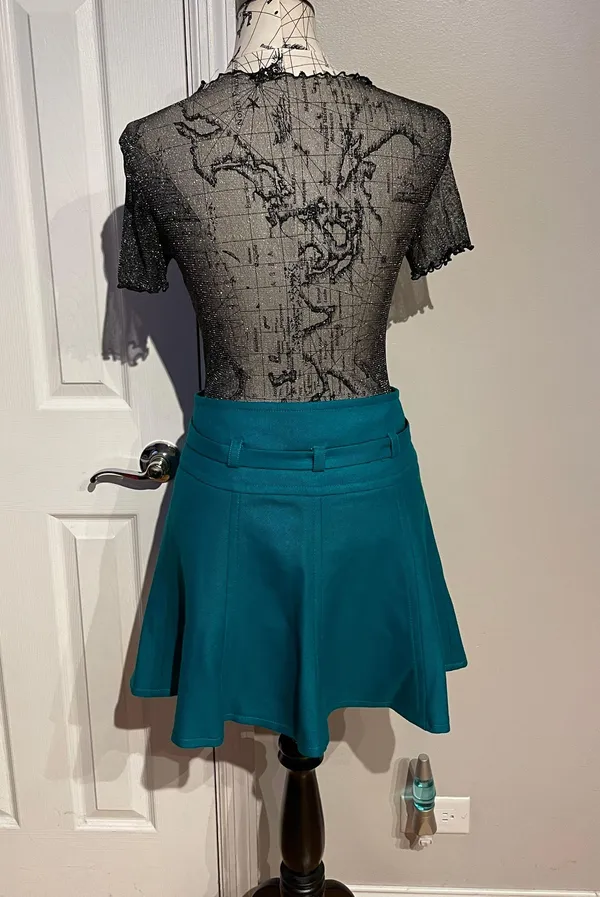 SheIn Sheer Shiny See Through Blouse Tee Short Sleeve Vintage Y2k Mesh Sparkle ✨ Whimsgoth - Image 3