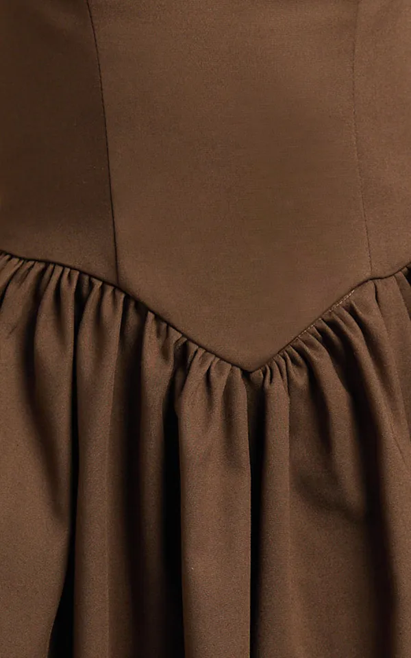 New Showpo Helda Midi Dress Halter Tie Neck Corset Dress Size Small MSRP $139 - Image 5