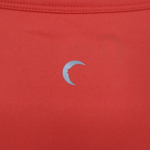 Zyia Active Top Womens M Twisted Front Coral Orange Keyhole Crop Excellent - Image 4