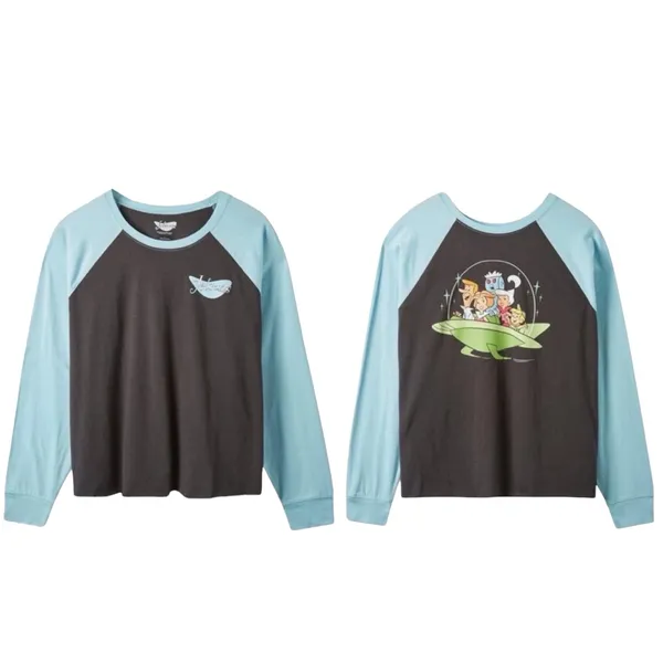 Torrid X Warner Bros Jetsons Oversized Raglan Crop Top Size 0/L - Image 3