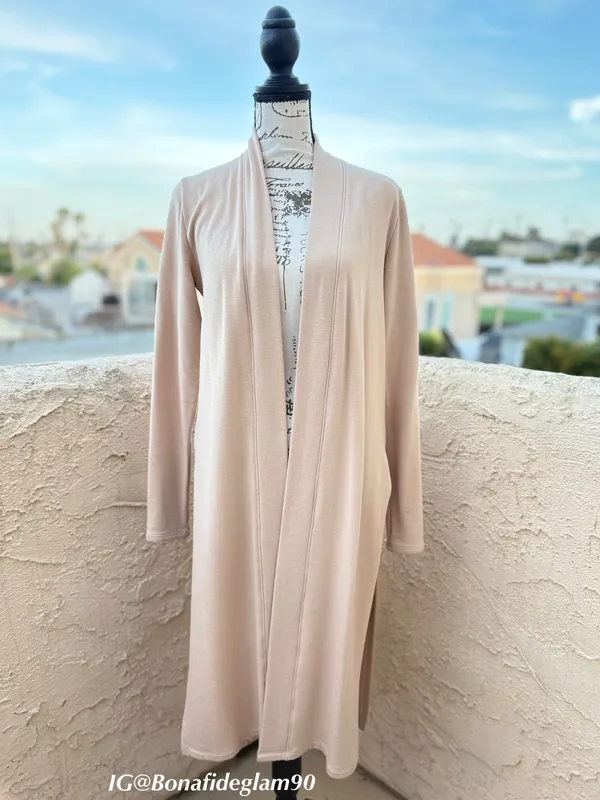 Beyond Yoga High Slits cozy fleece long duster cardigan size S small - Image 6