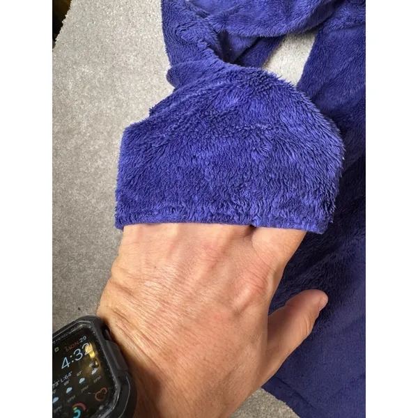 The North Face Jacket Womens Medium Purple Pink Fleece Full Zip Outdoors flaw*** - Image 9