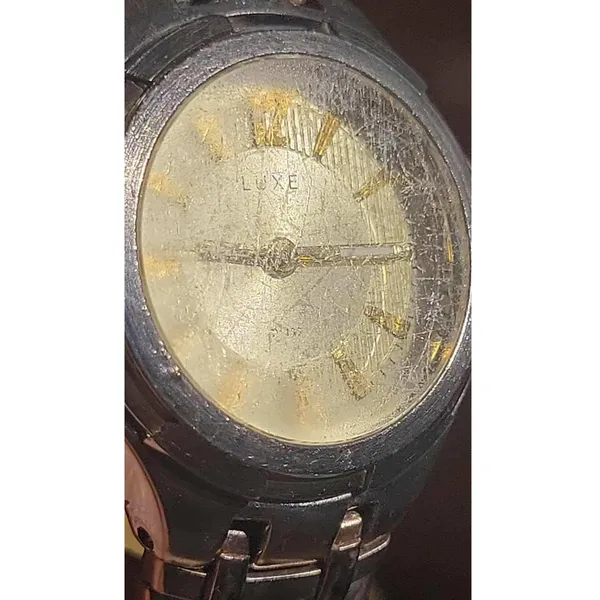 LUXE Swiss‎ Quartz Women's Silver Tone Analog Watch Elegant Timepiece - Image 8
