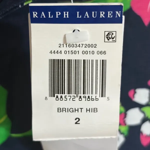 Polo Ralph Lauren Womens Navy Bright Hibiscus Floral Shorts Size 2 211603472002 - Image 6