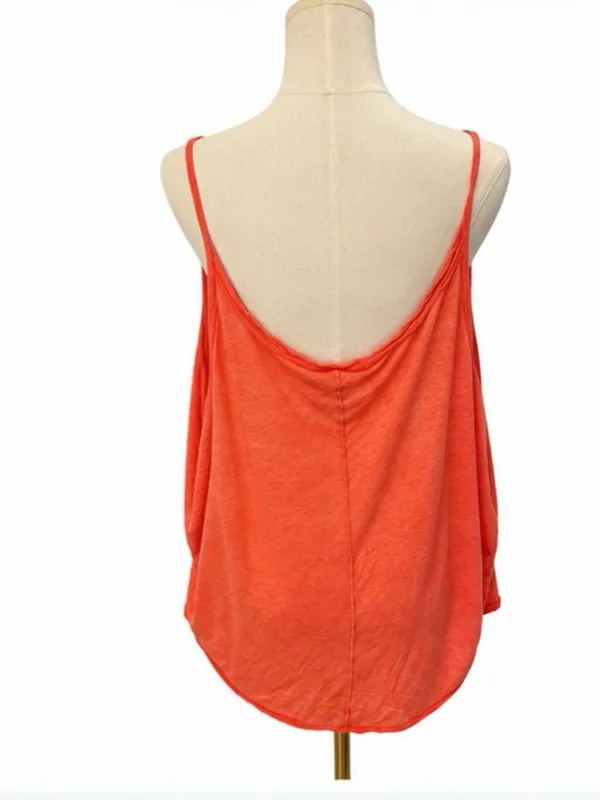 We The Free Orange Oversized Drapey Tank Top Size Medium - Image 3