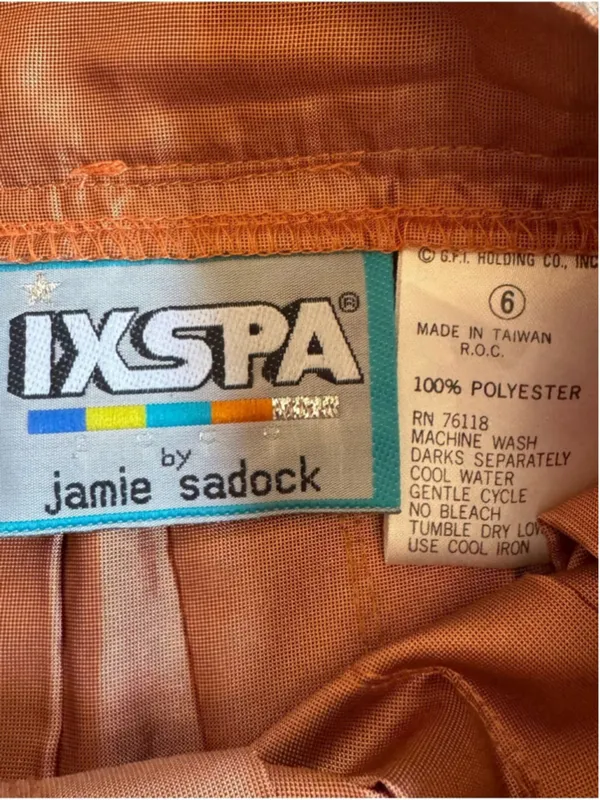 Jamie Sadock IXSPA Bronze Copper Pleated Mini Skirt size 6 - Image 4