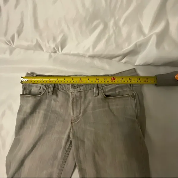 Abercrombie & Fitch Gray Perfect Stretch Denim Jean 4/27 Casual Classic Comfy - Image 5