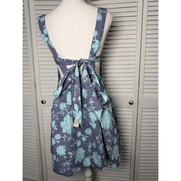 Free People Women's Meet Me In Maui Floral Printed Mini Dress Size Large NWT - Image 10