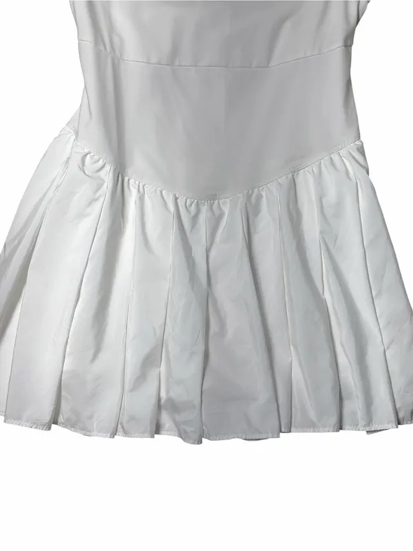 Free People Movement White Swing of Thing Tennis Dress Womens L - Image 4