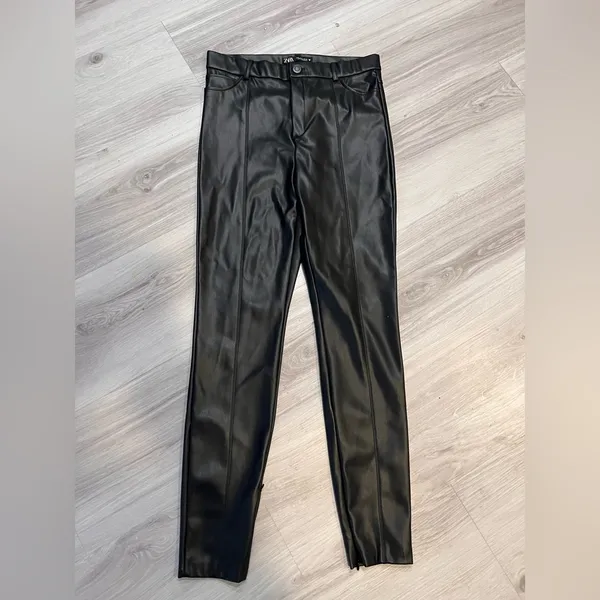 NWOT Zara Black Skinny Pants High-Waist‎ Versatile - Image 2