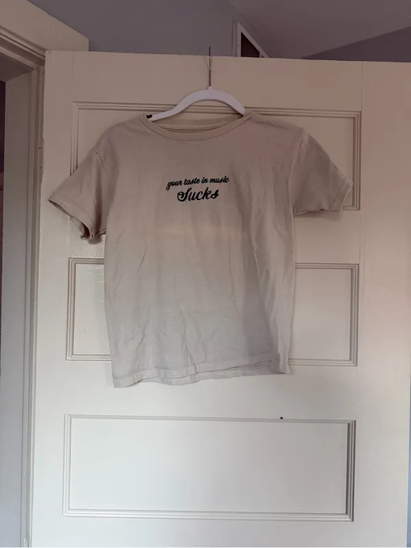 Urban Outfitters Ripple Junction 'Your Taste in Music Sucks' embroidered Tee - Image 2